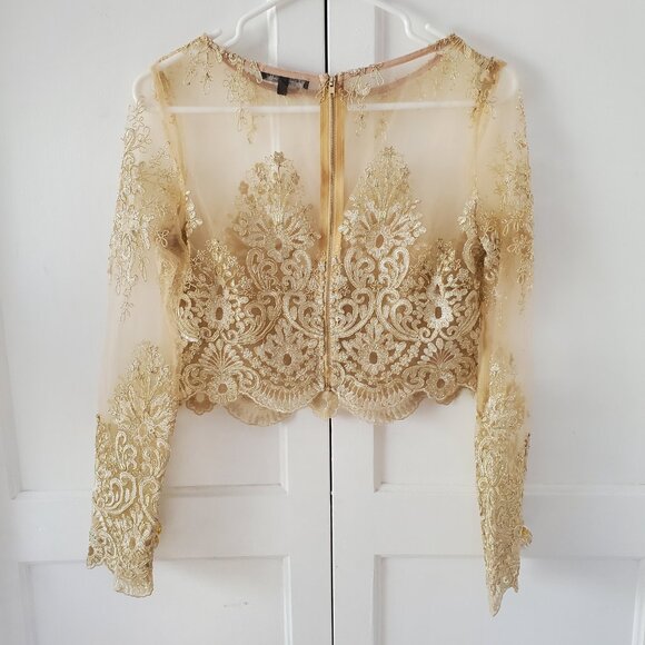 Fashionnova Gold Top - Picture 4 of 4